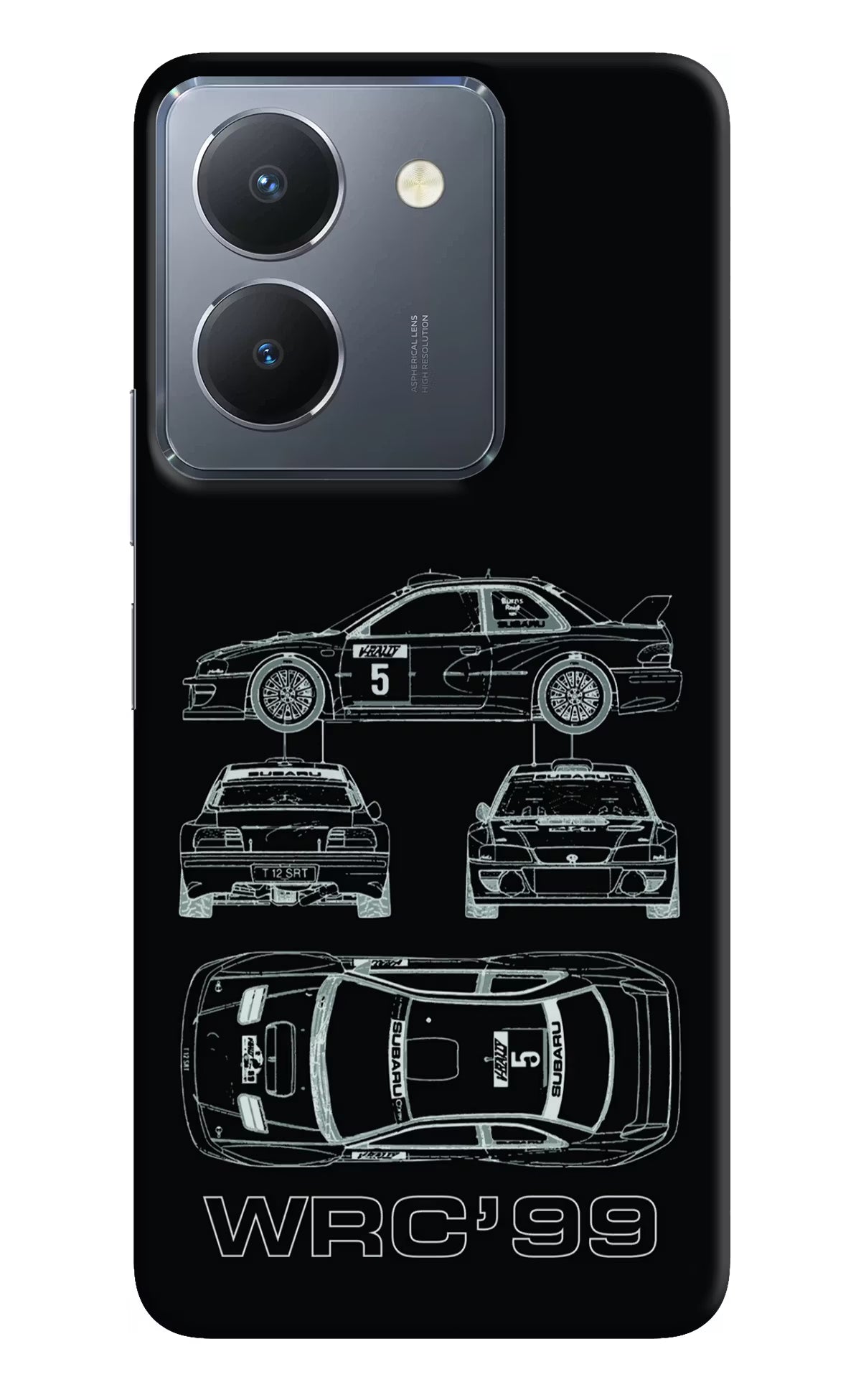 WRC'99 Vivo Y36 Hard Case Back Cover by Casekaro