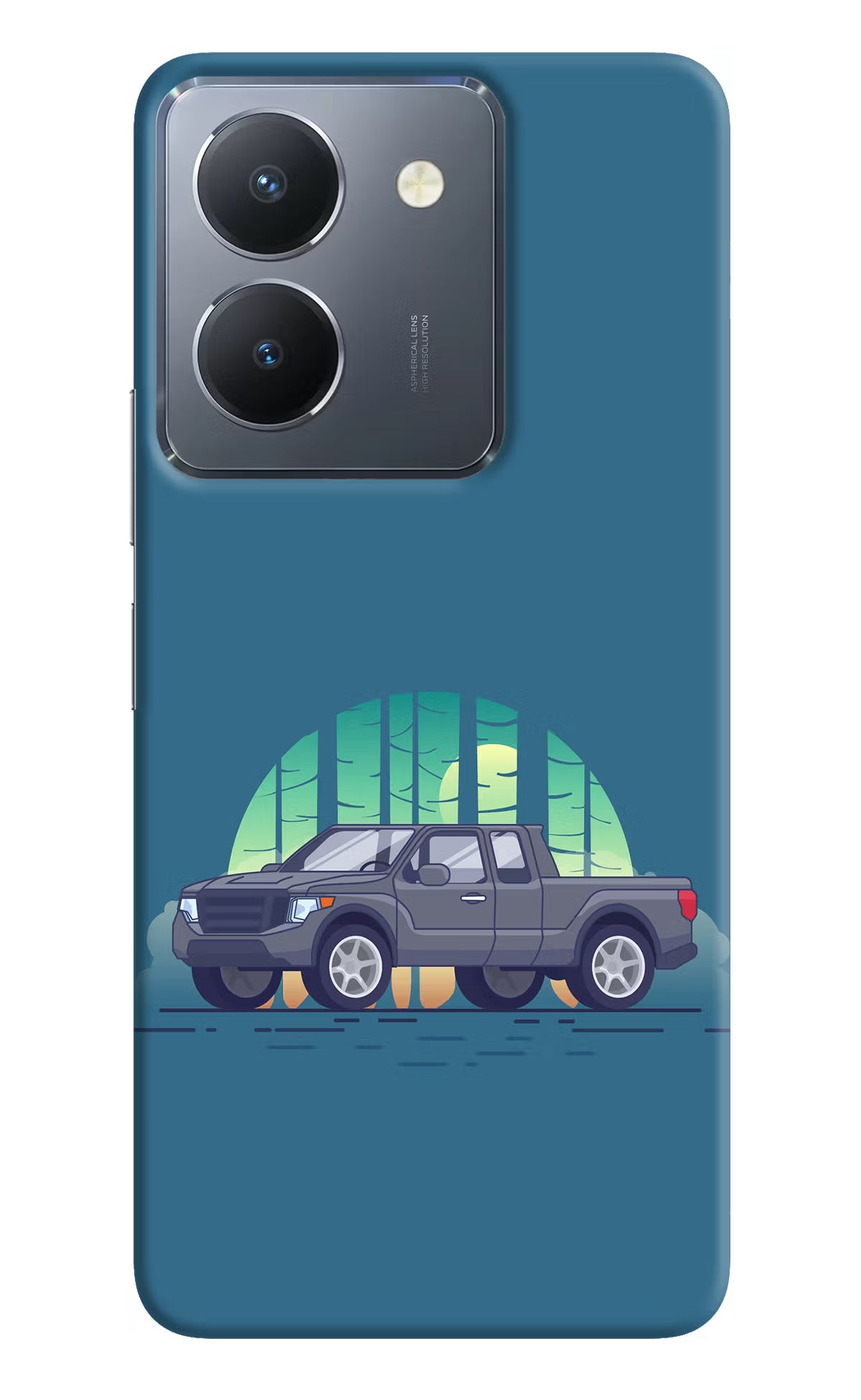 Retro Garage Vibe Vivo Y36 Hard Case Back Cover by Casekaro