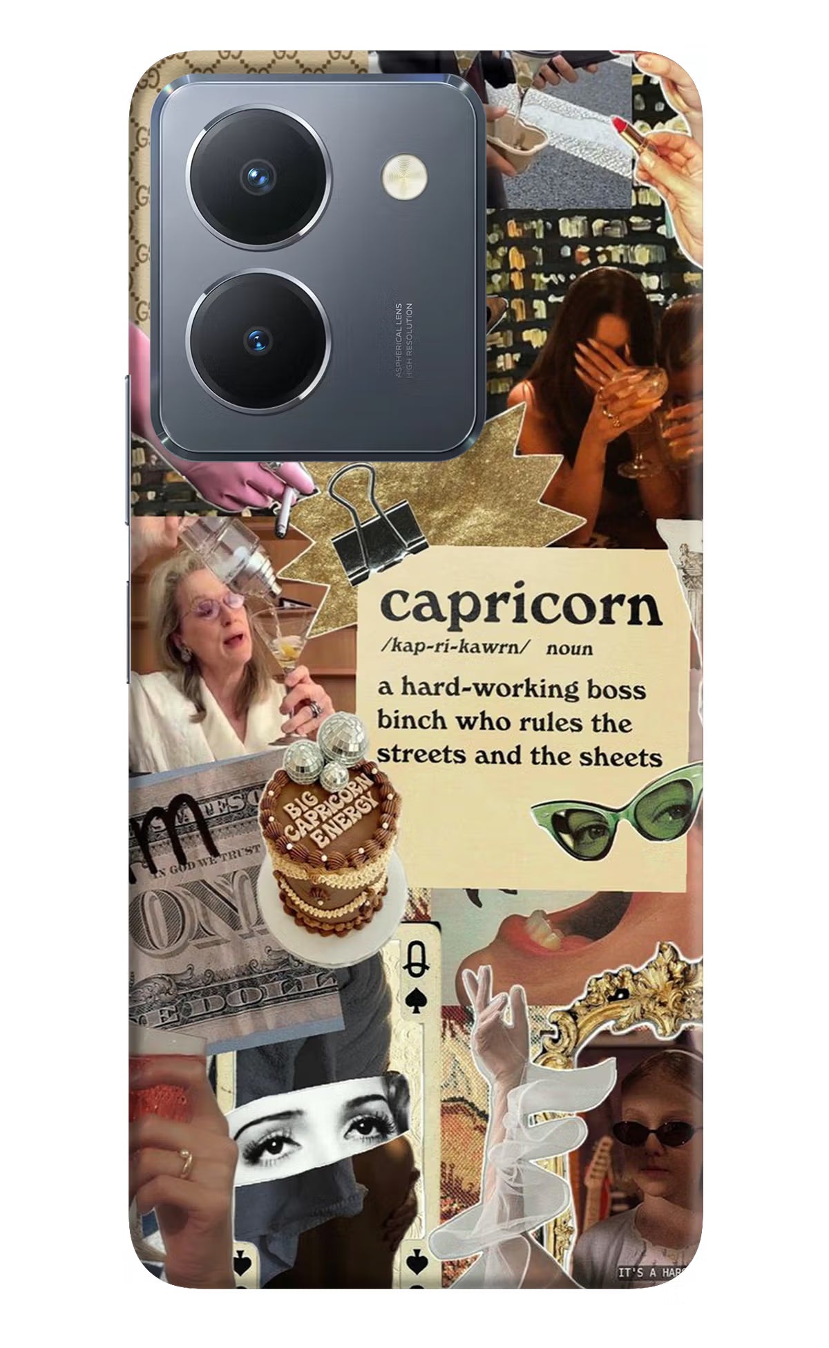 Capricorn Zodiac Vivo Y36 Hard Case Back Cover by Casekaro