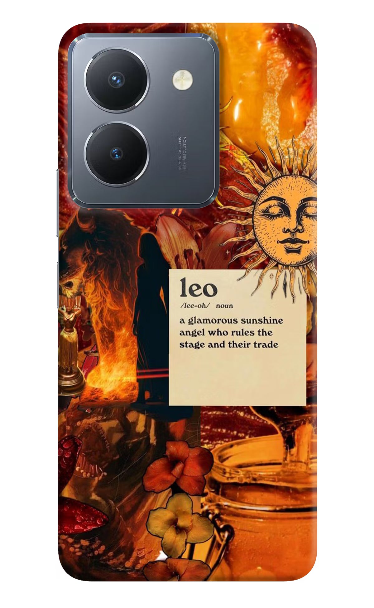 Leo Zodiac Vivo Y36 Hard Case Back Cover by Casekaro