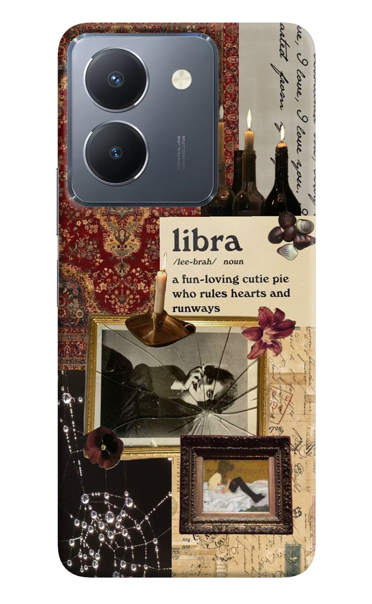 Libra Zodiac Vivo Y36 Hard Case Back Cover by Casekaro