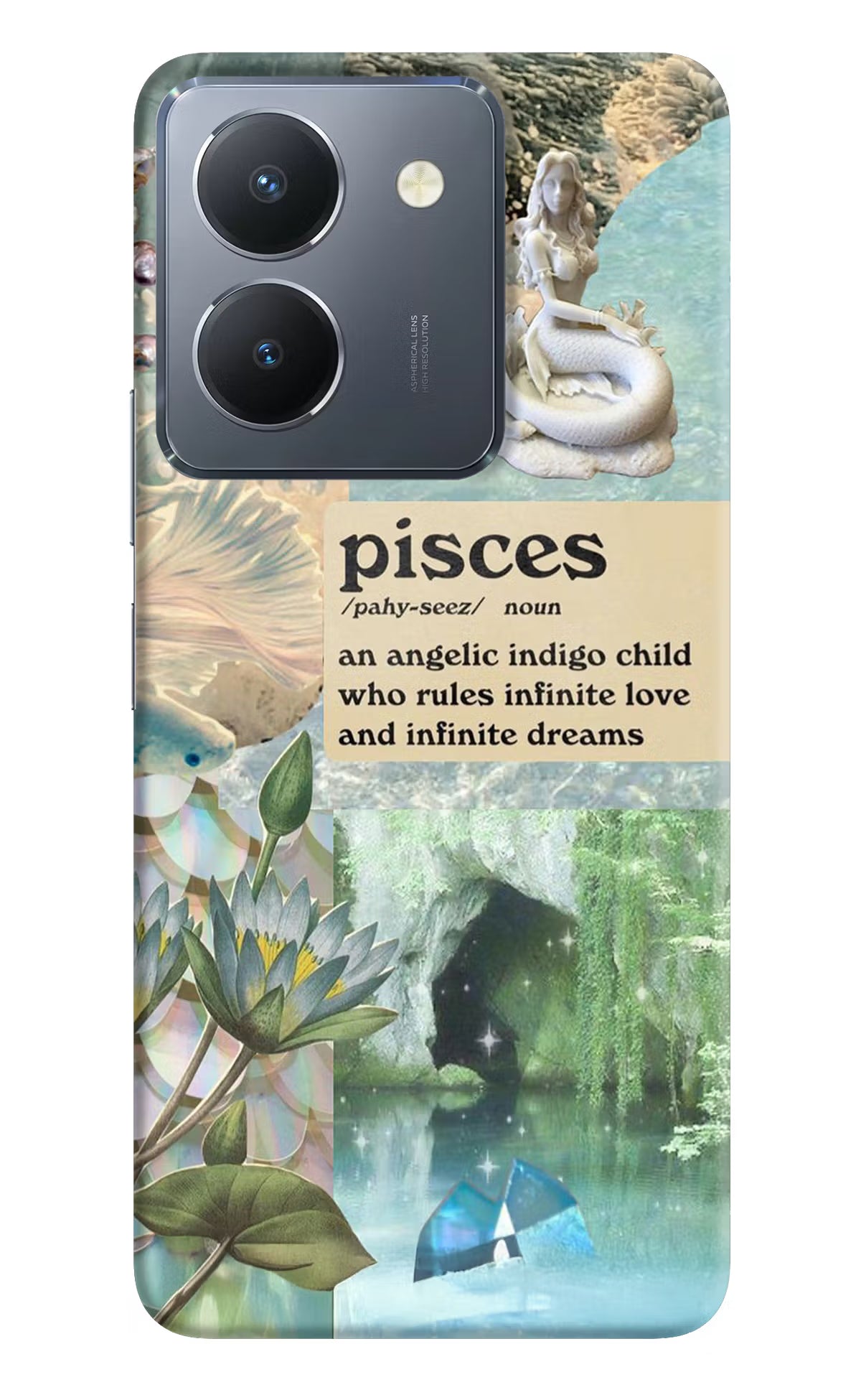 Pisces Zodiac Vivo Y36 Hard Case Back Cover by Casekaro
