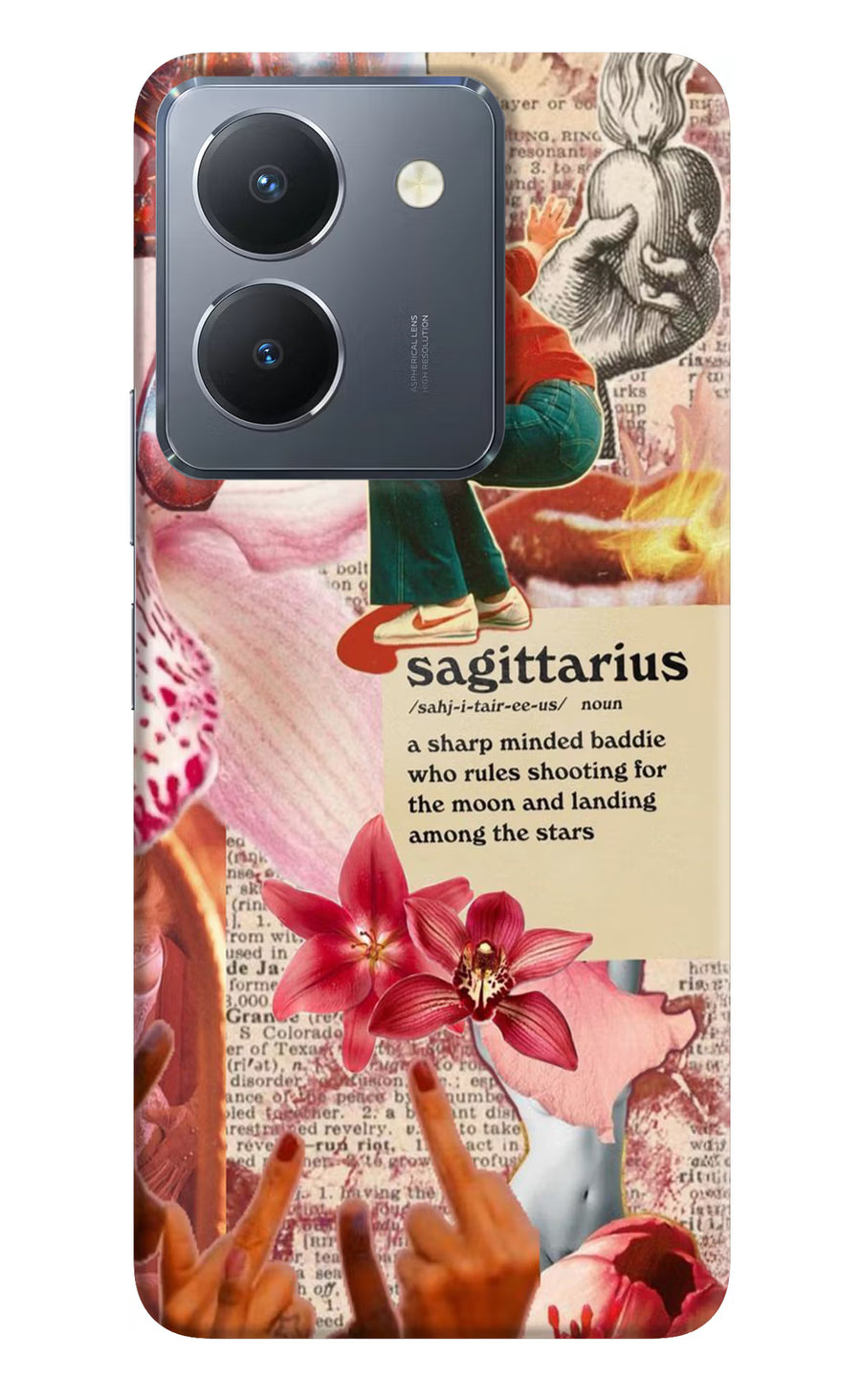 Sagittarius Zodiac Vivo Y36 Back Cover, Hard case