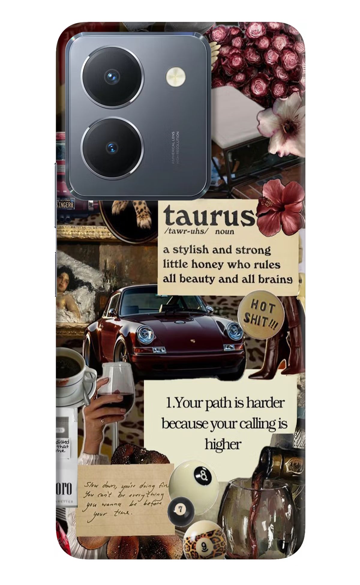 Taurus Zodiac Vivo Y36 Hard Case Back Cover by Casekaro