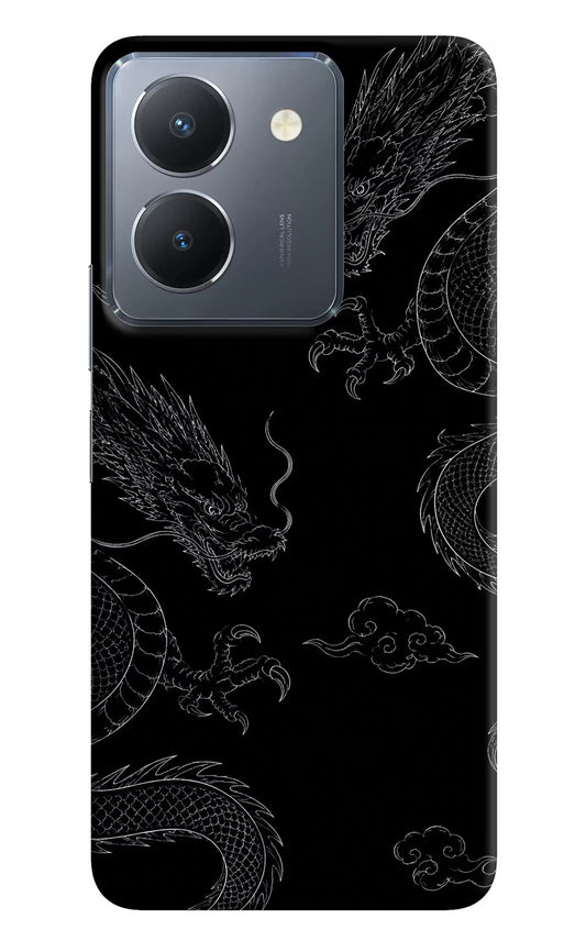 Twin Dragons Vivo Y36 Hard Case Back Cover by Casekaro