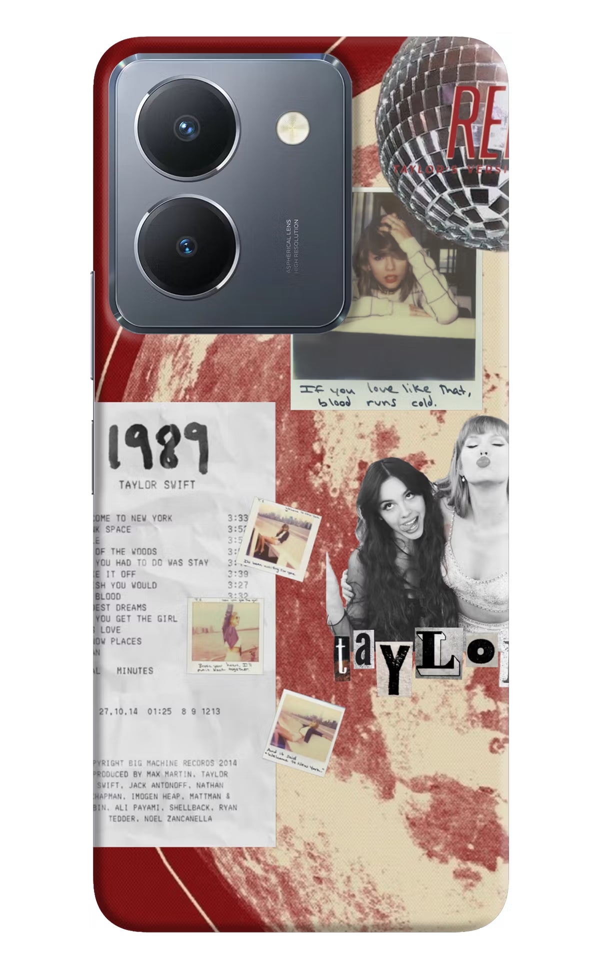 Taylor Swift Vivo Y36 Back Cover