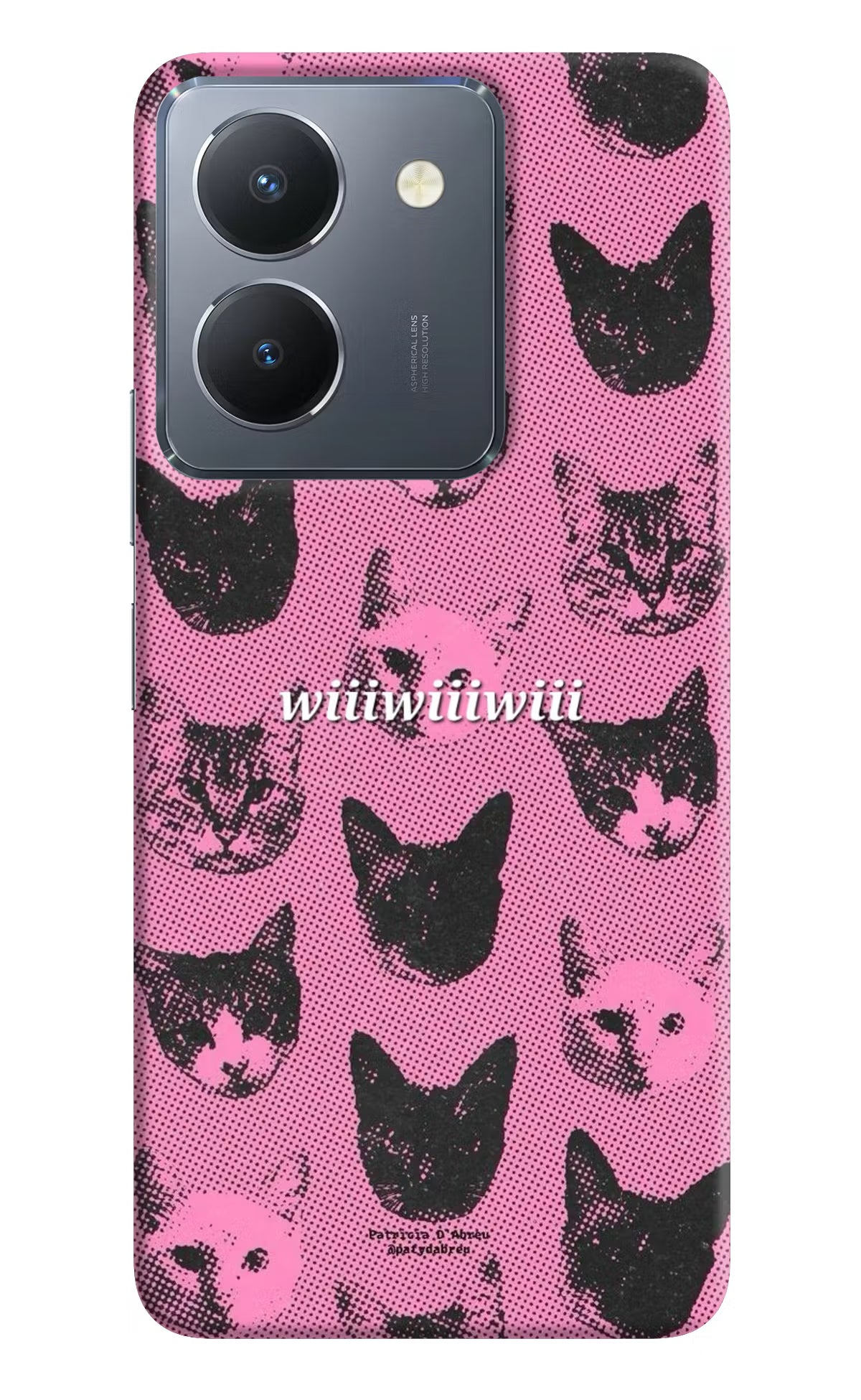 Pink Cats Vivo Y36 Back Cover