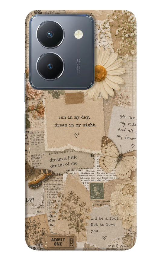 Vintage case Vivo Y36 Hard Case Back Cover by Casekaro