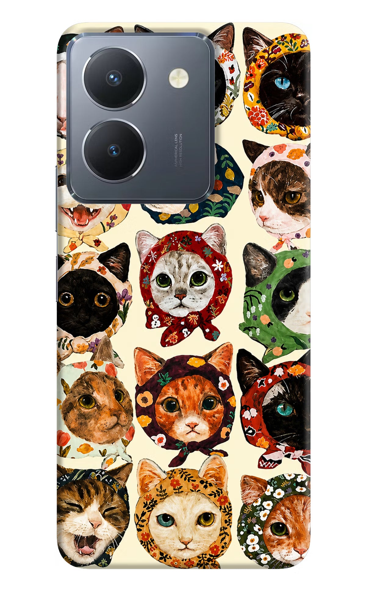 Cool Cat Vivo Y36 Back Cover