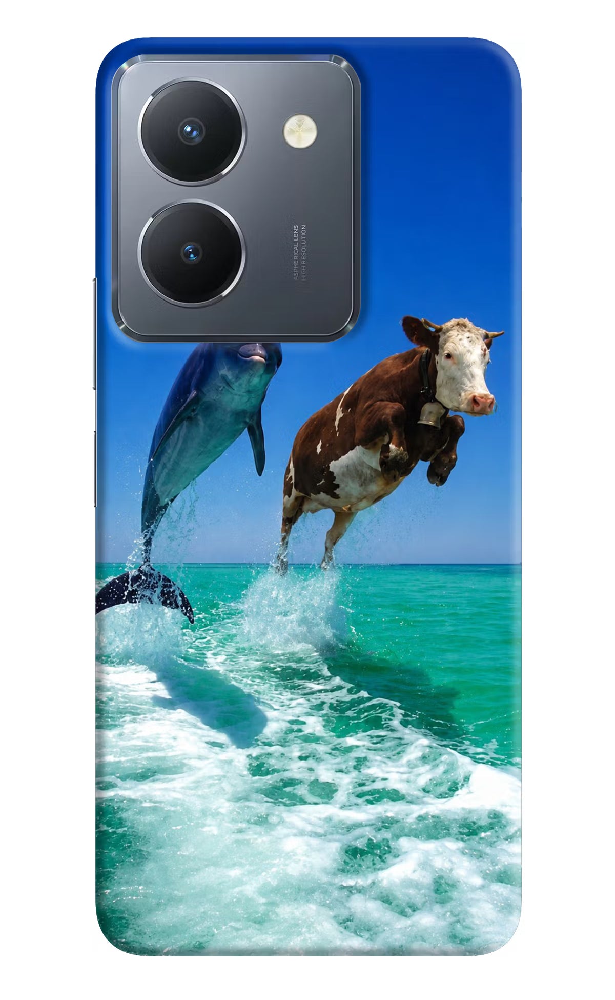 Dolphin vs Cow Vivo Y36 Back Cover