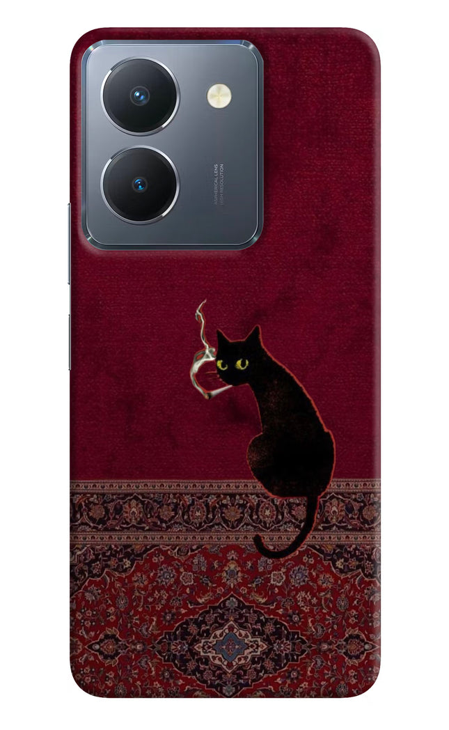 Midnight Cat Vivo Y36 Hard Case Back Cover by Casekaro