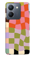 Wavy Grid Vivo Y36 Back Cover