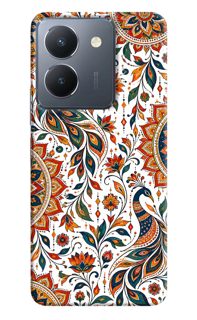 White Mayura Vivo Y36 Hard Case Back Cover by Casekaro