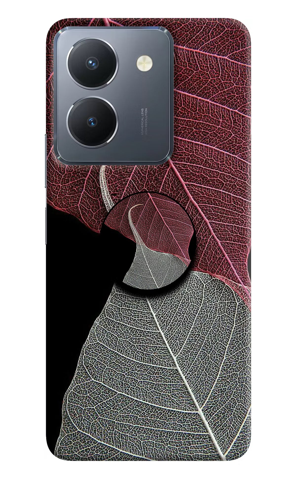 Leaf Pattern Vivo Y36 Pop Case by Casekaro