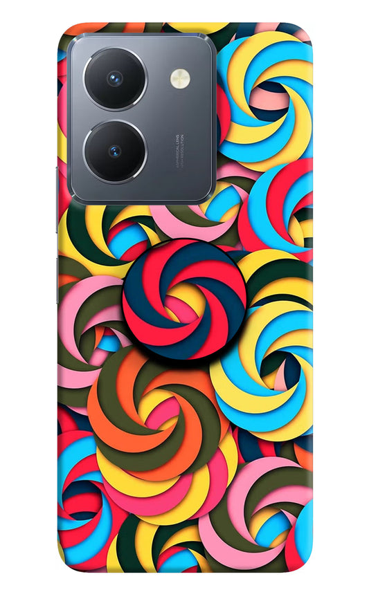Spiral Pattern Vivo Y36 Pop Case by Casekaro