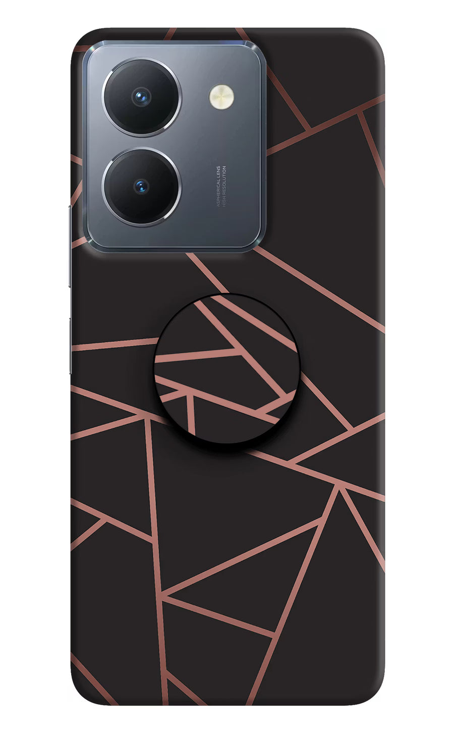 Geometric Pattern Vivo Y36 Pop Case, Hard case
