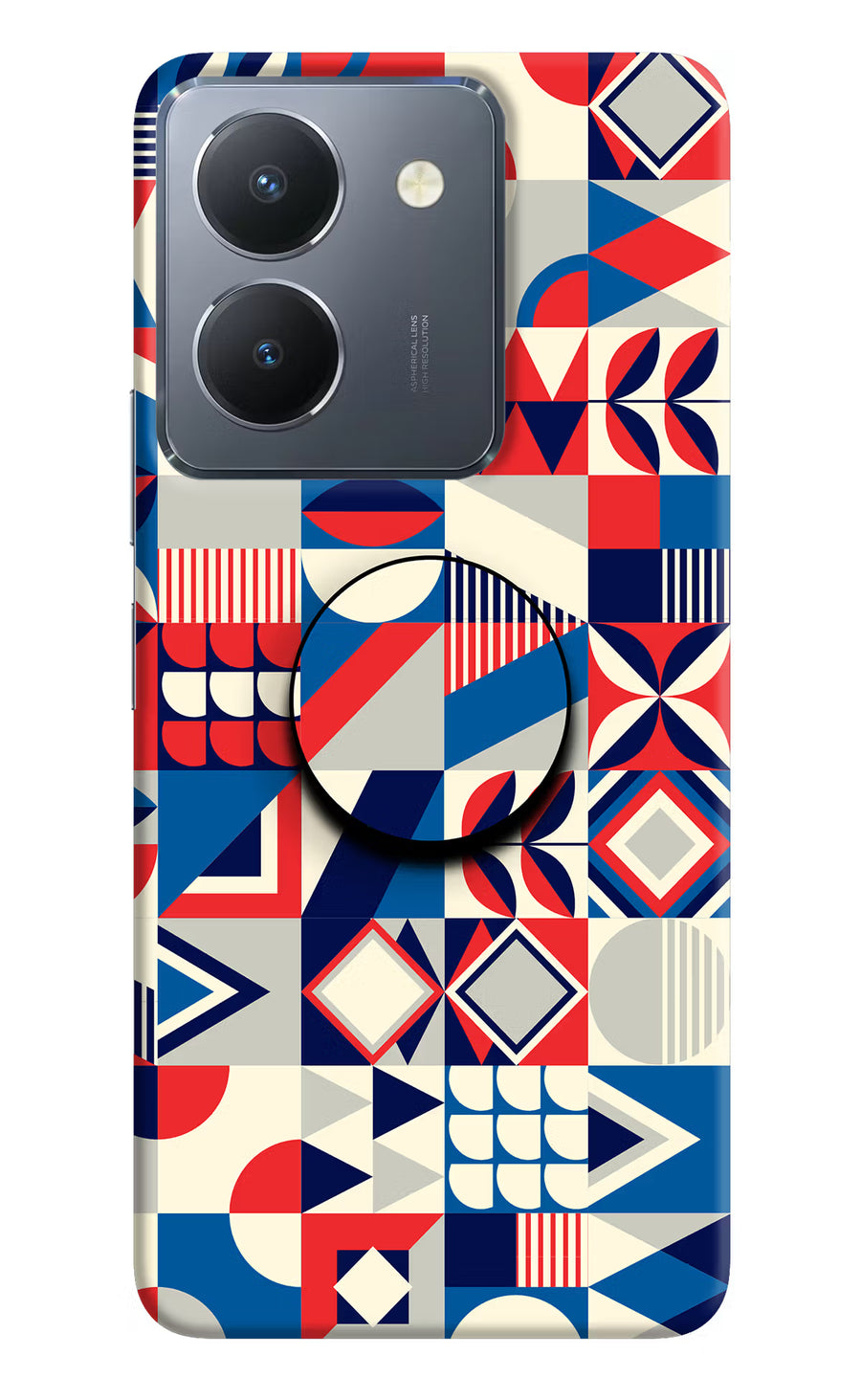 Colorful Pattern Vivo Y36 Pop Case, Hard case