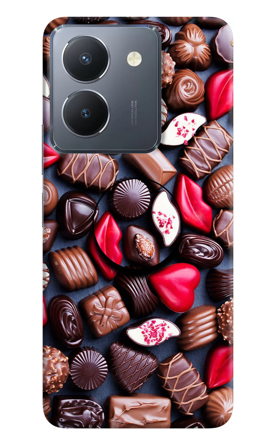 Chocolates Vivo Y36 Pop Case, Hard case