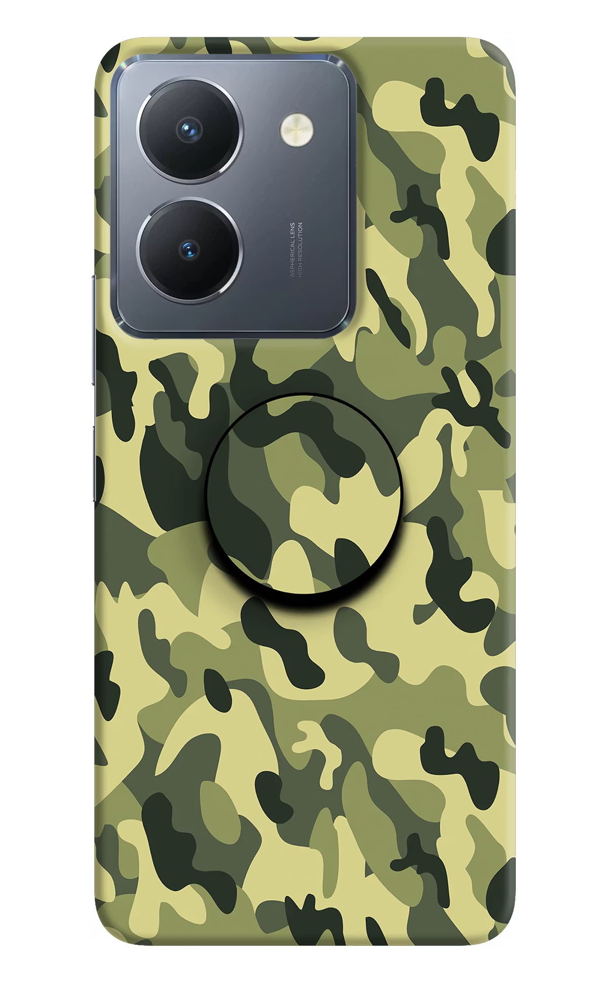 Camouflage Vivo Y36 Pop Case by Casekaro