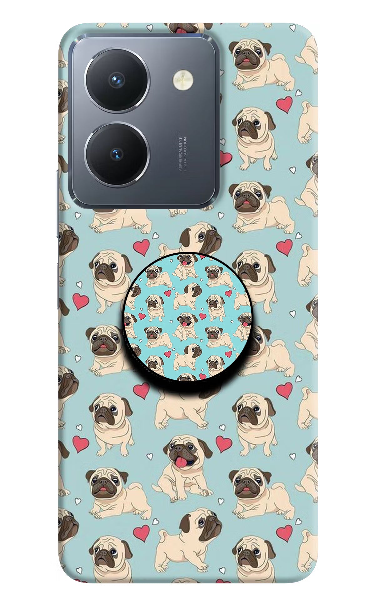 Pug Dog Vivo Y36 Pop Case by Casekaro