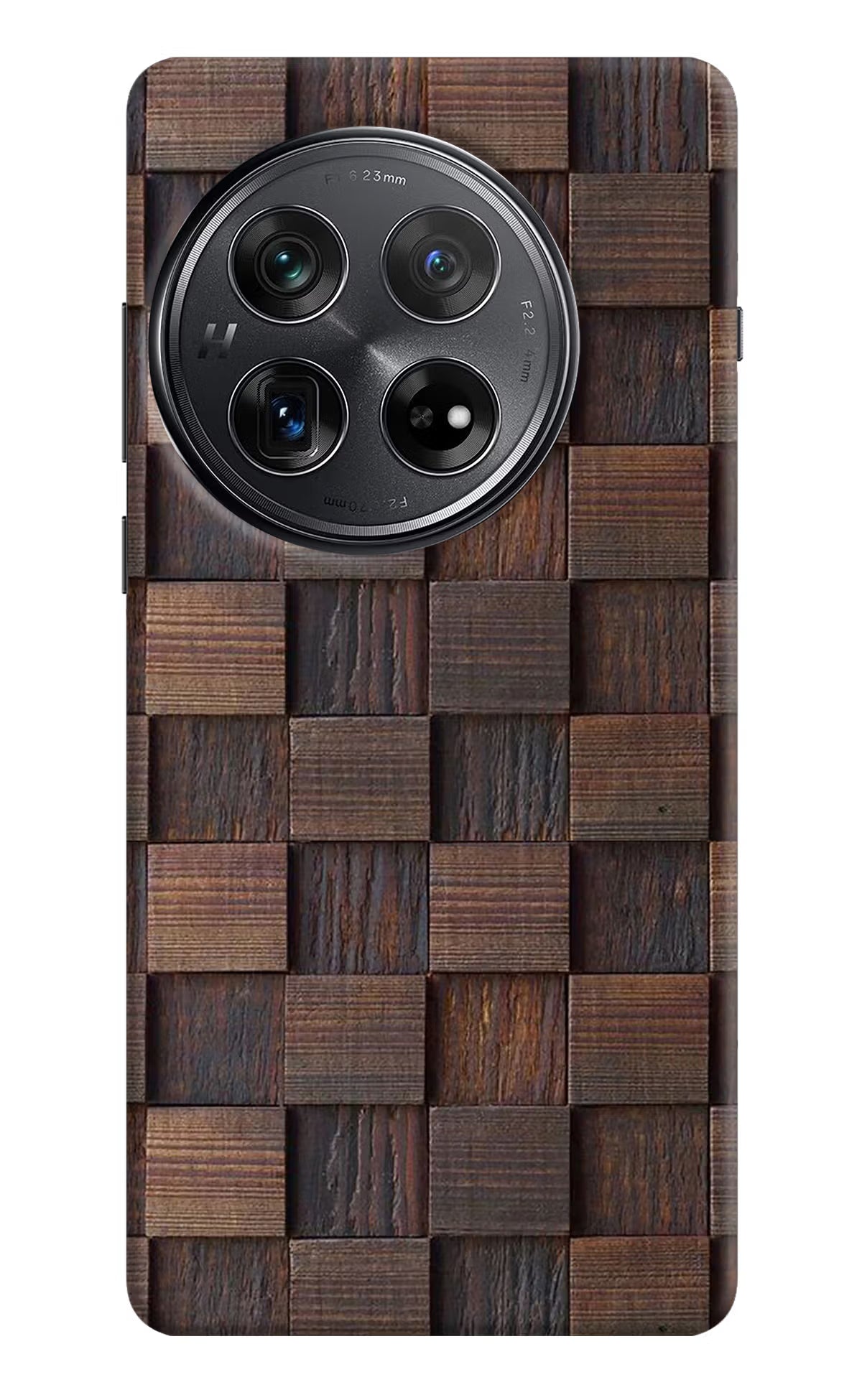Wooden Cube Design Oneplus 12 Hard Case Back Cover by Casekaro