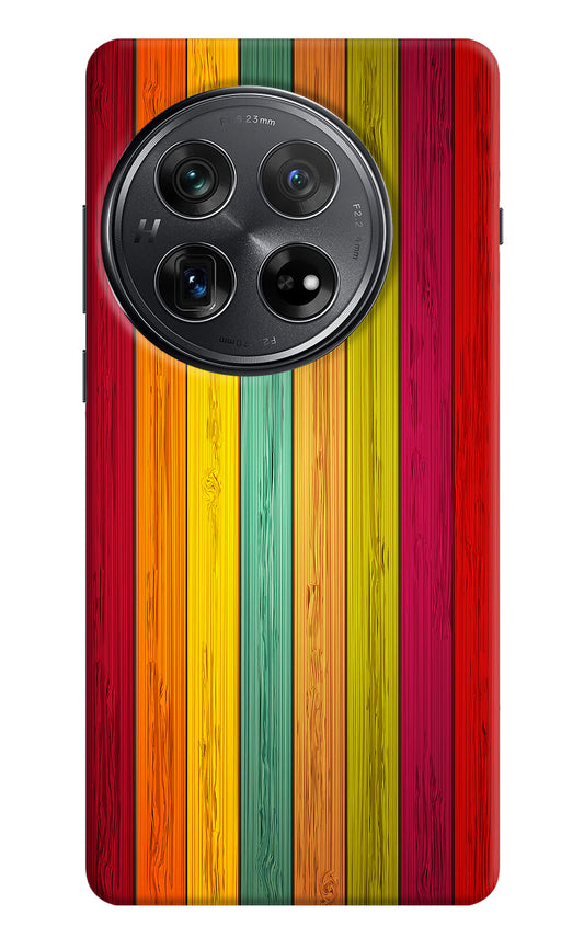 Multicolor Wooden Oneplus 12 Back Cover