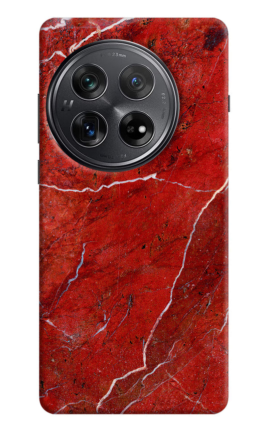 Red Marble Design Oneplus 12 Hard Case Back Cover by Casekaro