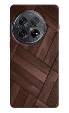 Wooden Texture Design Oneplus 12 Hard Case Back Cover by Casekaro