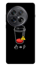 Coffee Oneplus 12 Hard Case Back Cover by Casekaro