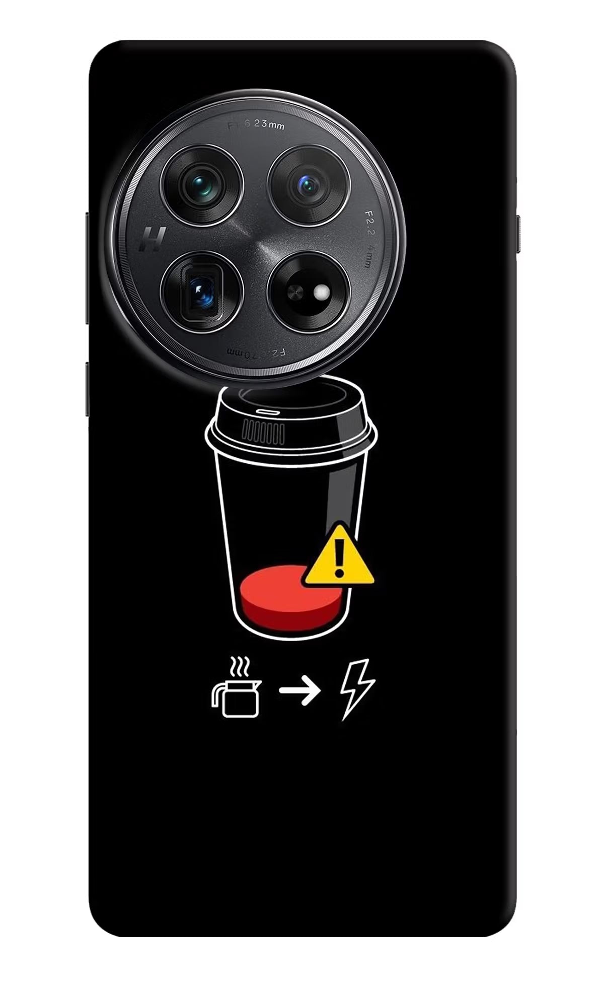 Coffee Oneplus 12 Hard Case Back Cover by Casekaro