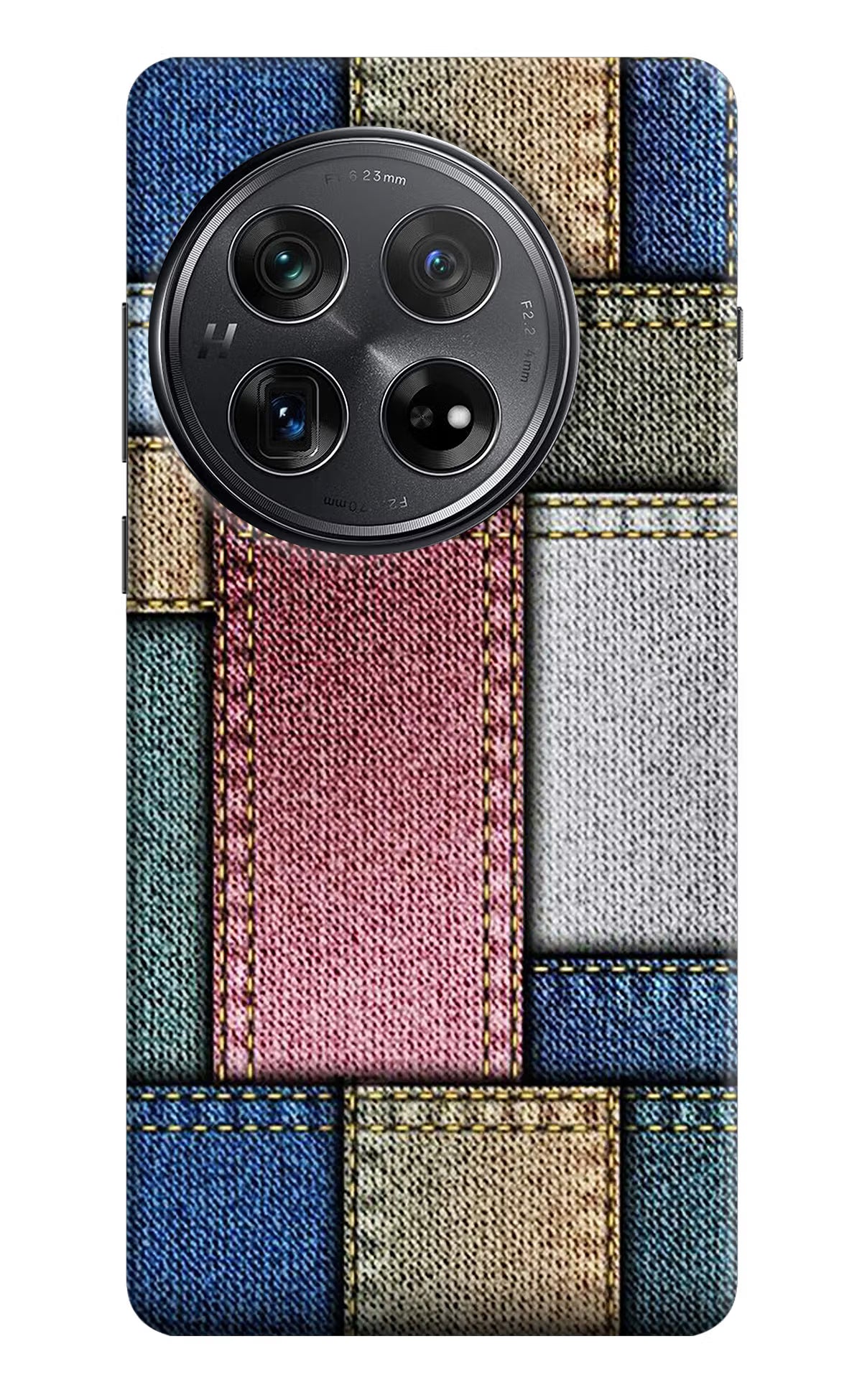 Multicolor Jeans Oneplus 12 Hard Case Back Cover by Casekaro