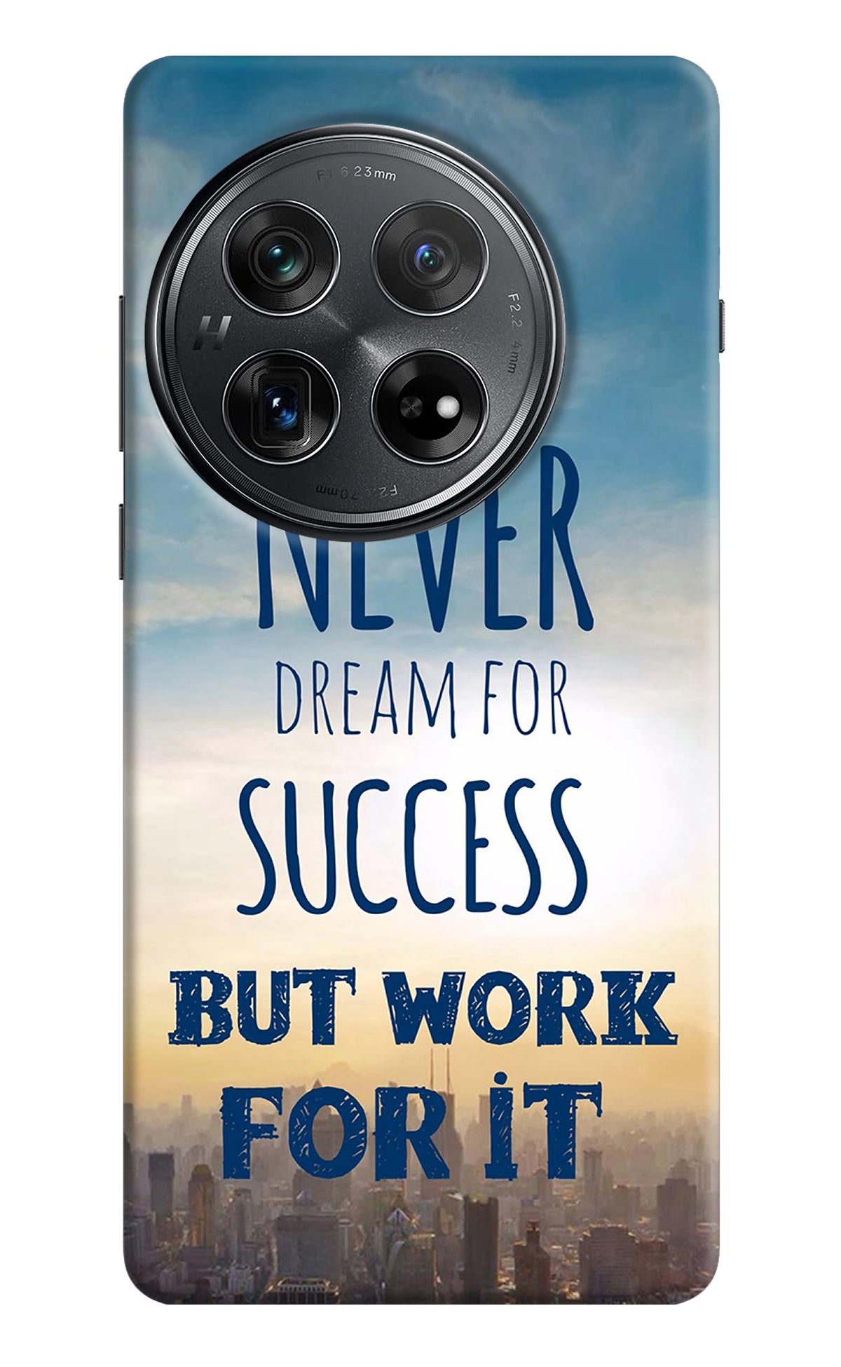 Never Dream For Success But Work For It Oneplus 12 Back Cover