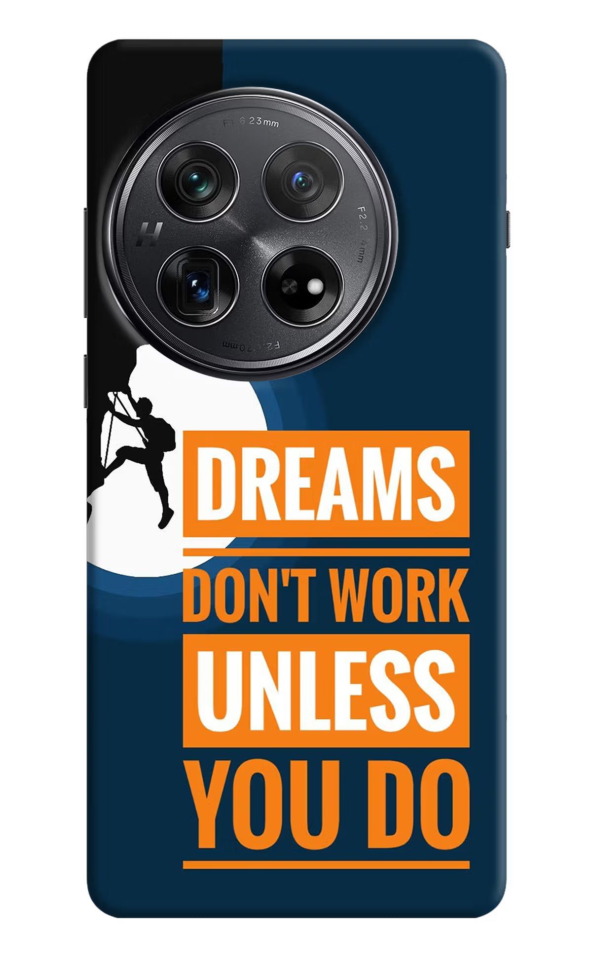 Dreams Don’T Work Unless You Do Oneplus 12 Hard Case Back Cover by Casekaro