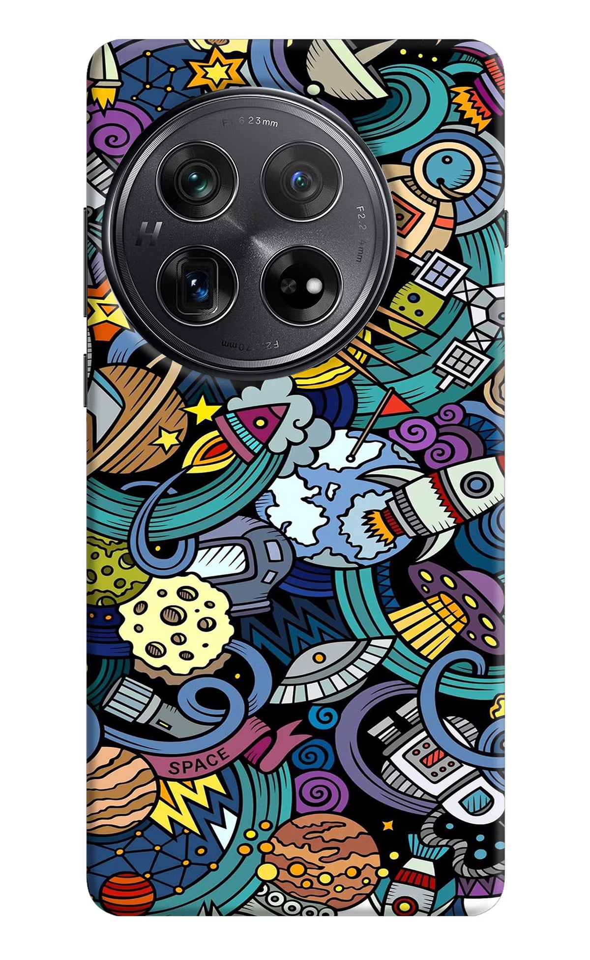 Space Abstract Oneplus 12 Hard Case Back Cover by Casekaro