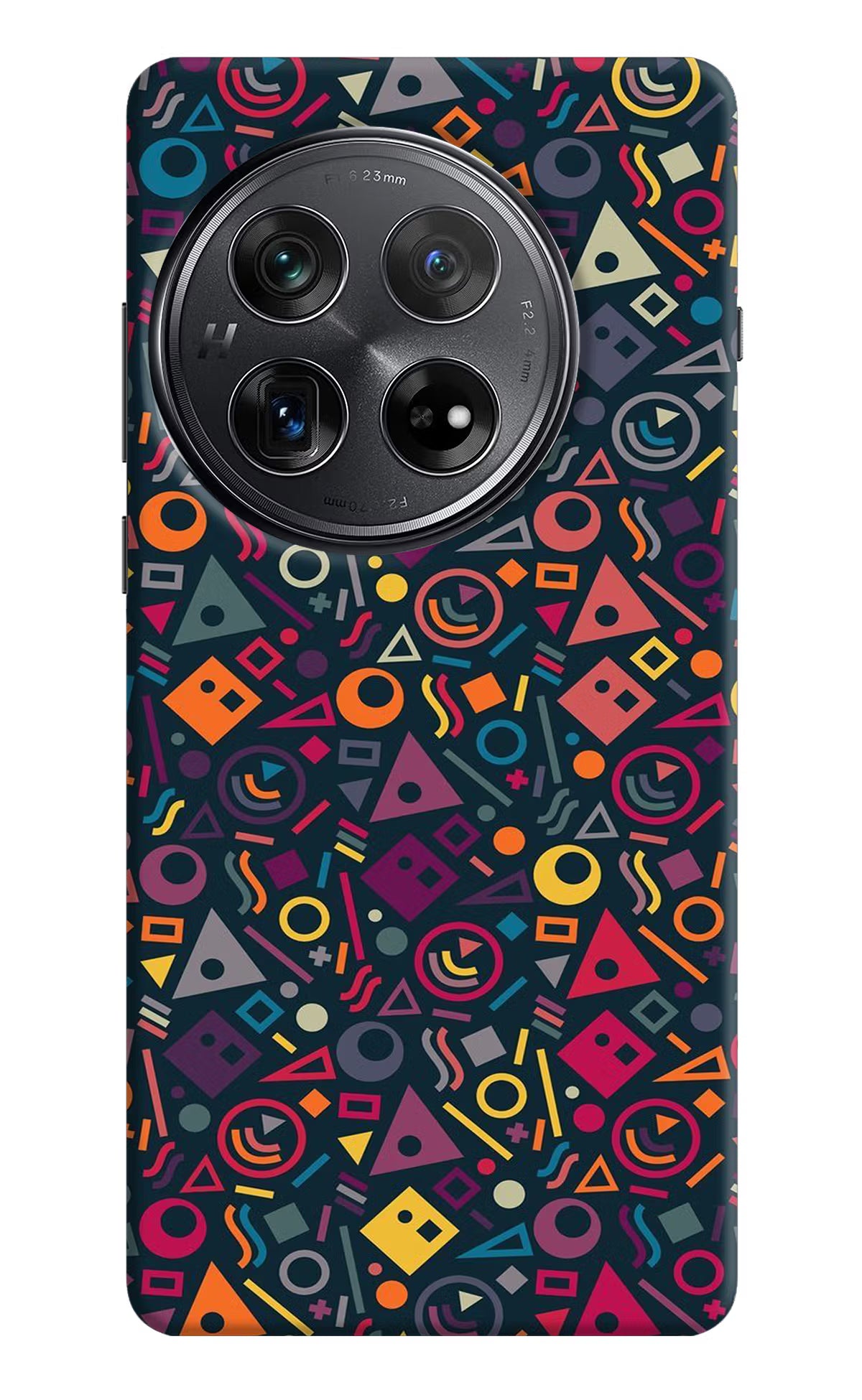 Geometric Abstract Oneplus 12 Hard Case Back Cover by Casekaro