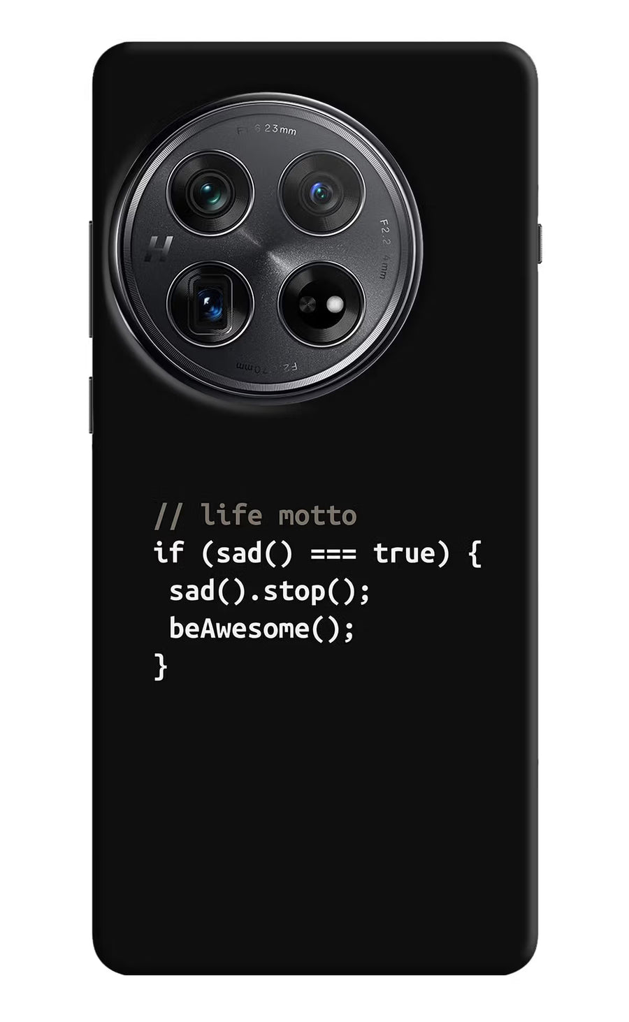 Life Motto Code Oneplus 12 Back Cover, Hard case