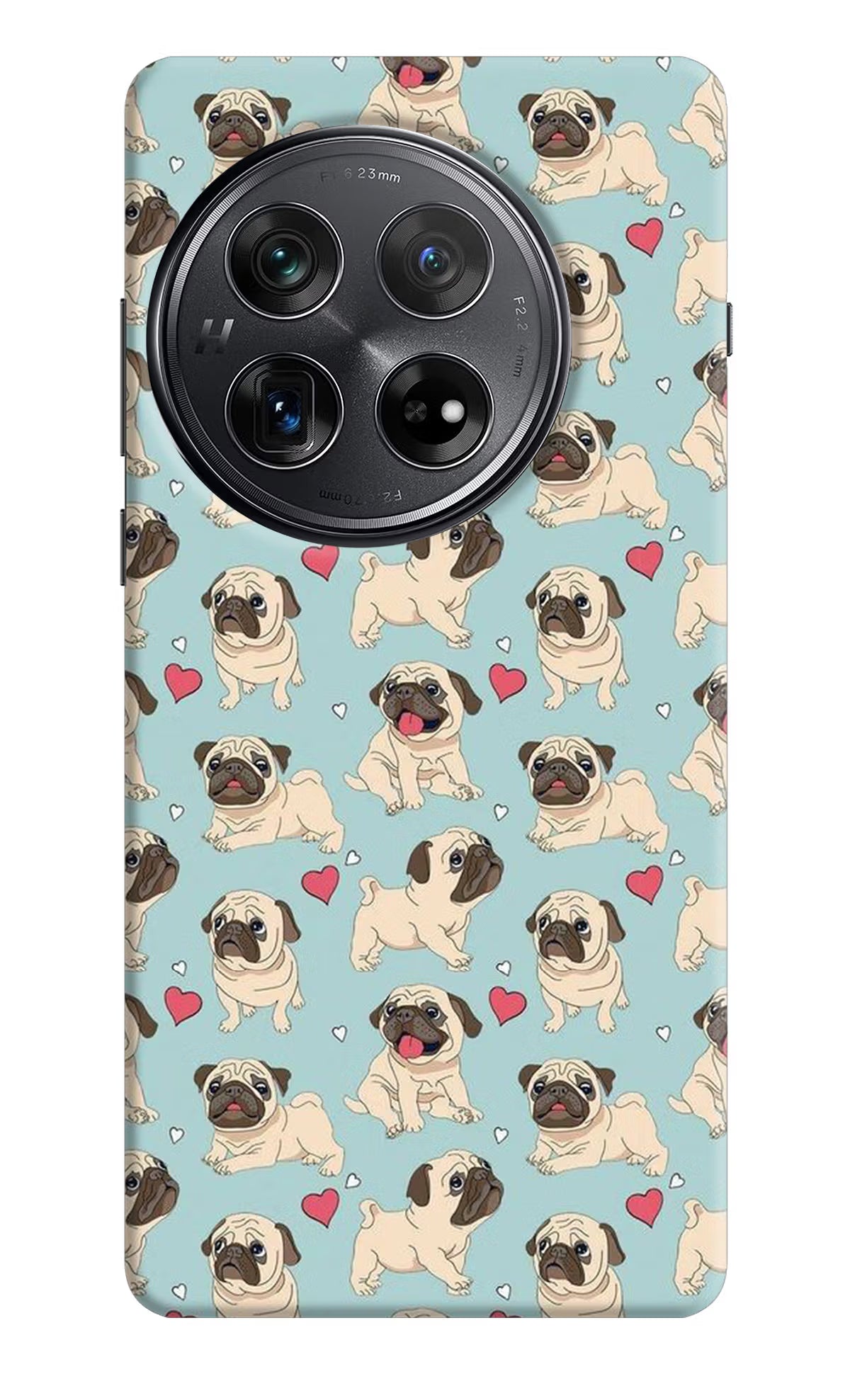Pug Dog Oneplus 12 Hard Case Back Cover by Casekaro