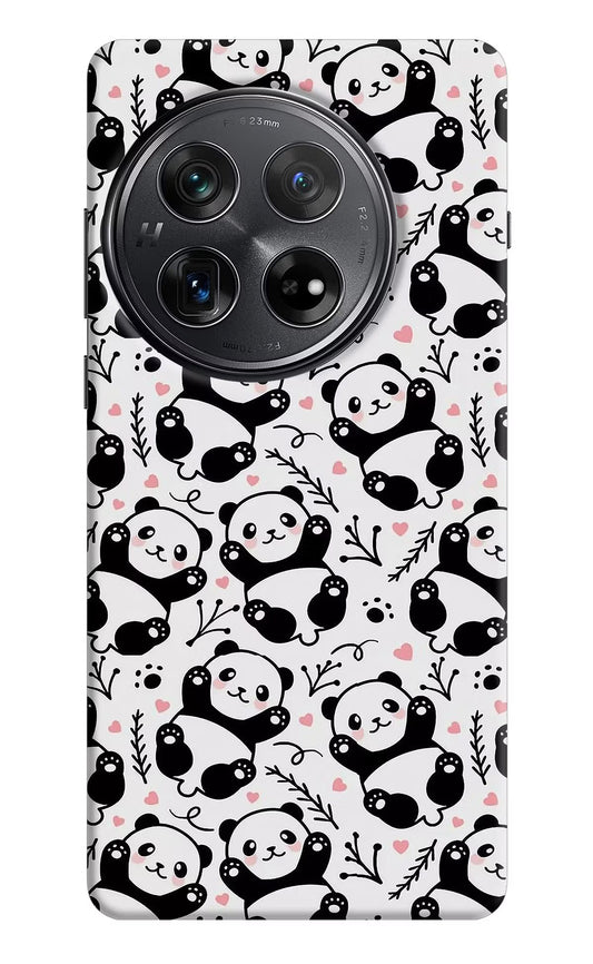 Cute Panda Oneplus 12 Hard Case Back Cover by Casekaro