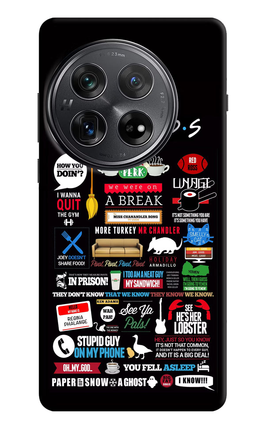 FRIENDS Oneplus 12 Back Cover, Hard case