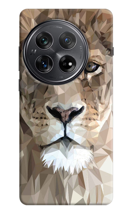 Lion Art Oneplus 12 Hard Case Back Cover by Casekaro