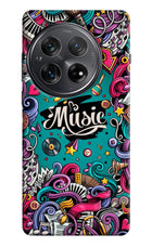 Music Graffiti Oneplus 12 Hard Case Back Cover by Casekaro