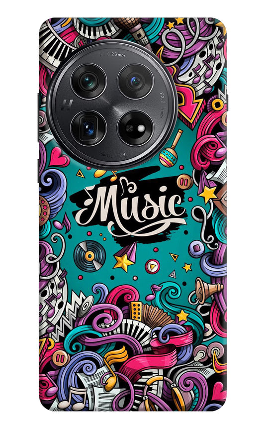 Music Graffiti Oneplus 12 Hard Case Back Cover by Casekaro