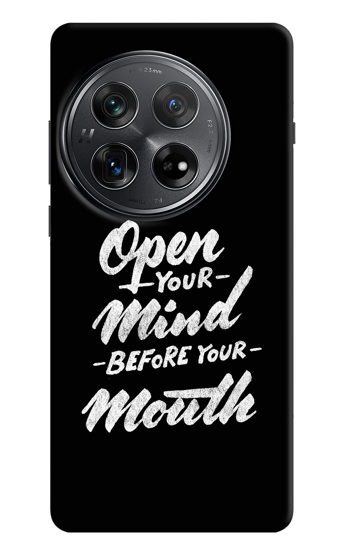 Open Your Mind Before Your Mouth Oneplus 12 Back Cover