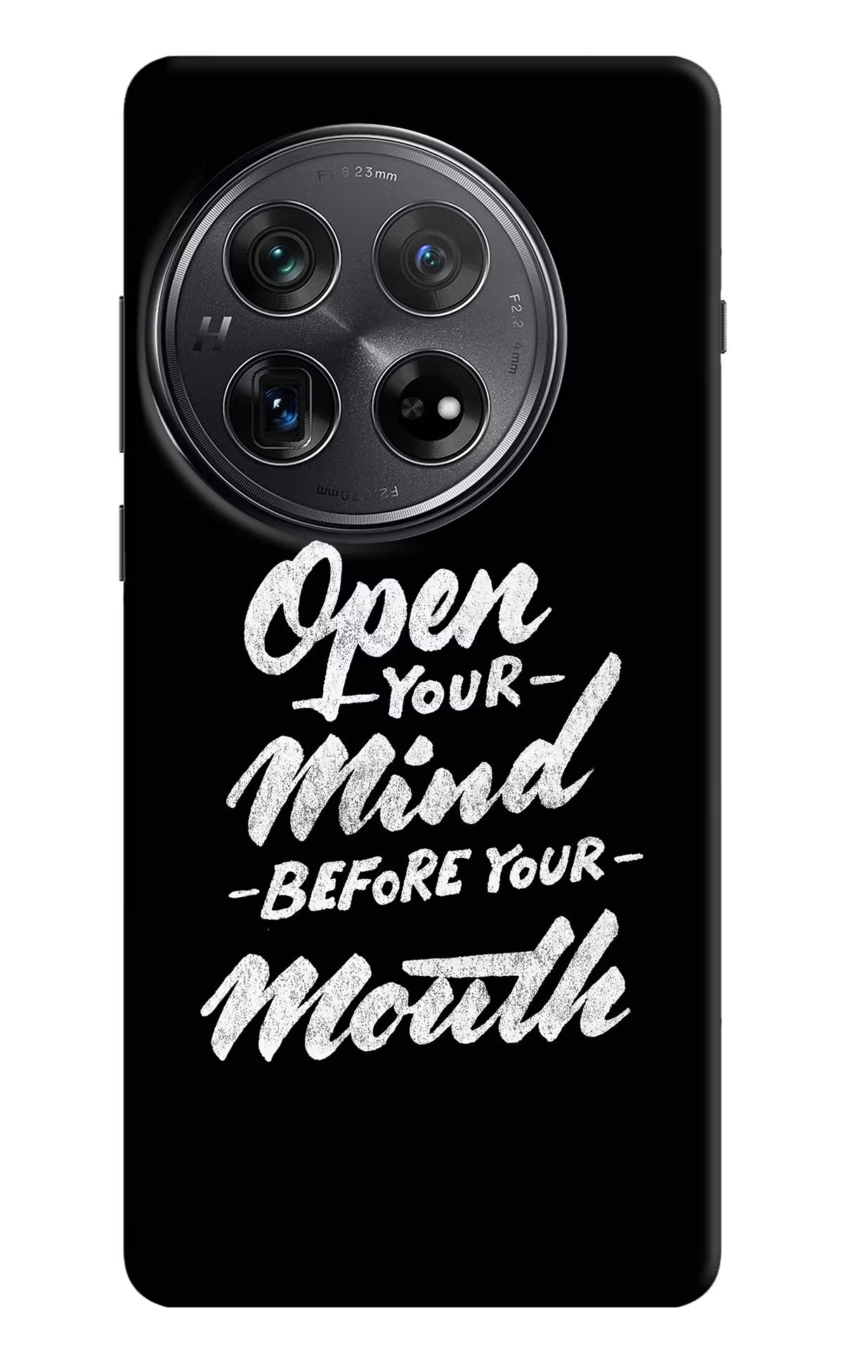 Open Your Mind Before Your Mouth Oneplus 12 Hard Case Back Cover by Casekaro