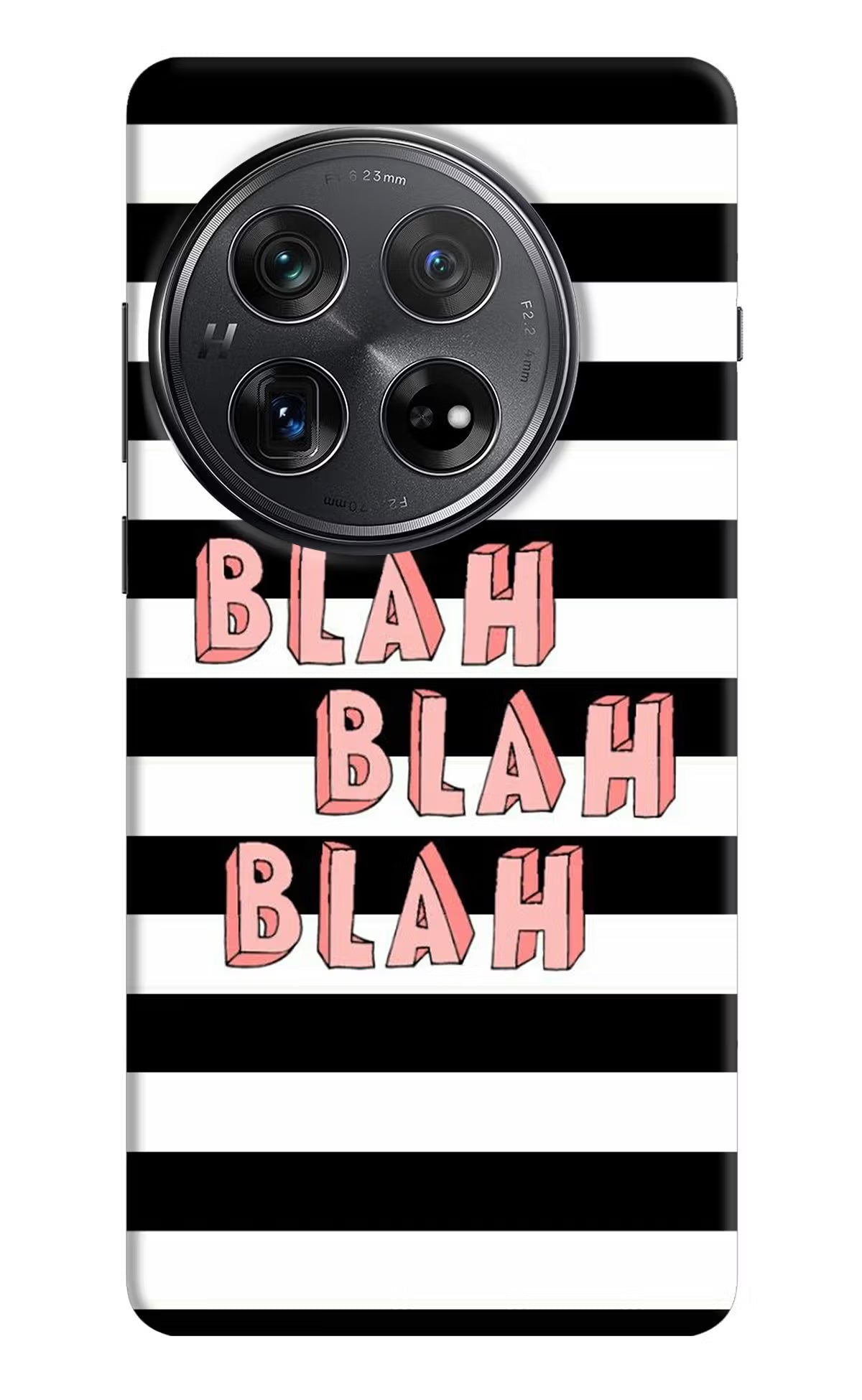 Blah Blah Blah Oneplus 12 Hard Case Back Cover by Casekaro