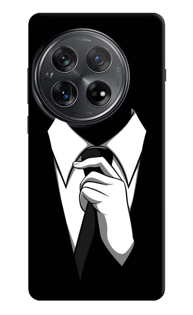 Black Tie Oneplus 12 Hard Case Back Cover by Casekaro