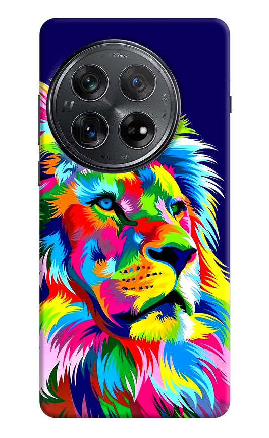 Vector Art Lion Oneplus 12 Hard Case Back Cover by Casekaro