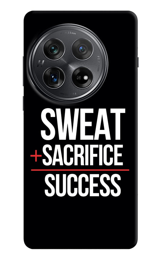 Sweat Sacrifice Success Oneplus 12 Back Cover