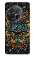 Angry Owl Art Oneplus 12 Hard Case Back Cover by Casekaro