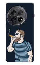 Smoking Oneplus 12 Hard Case Back Cover by Casekaro